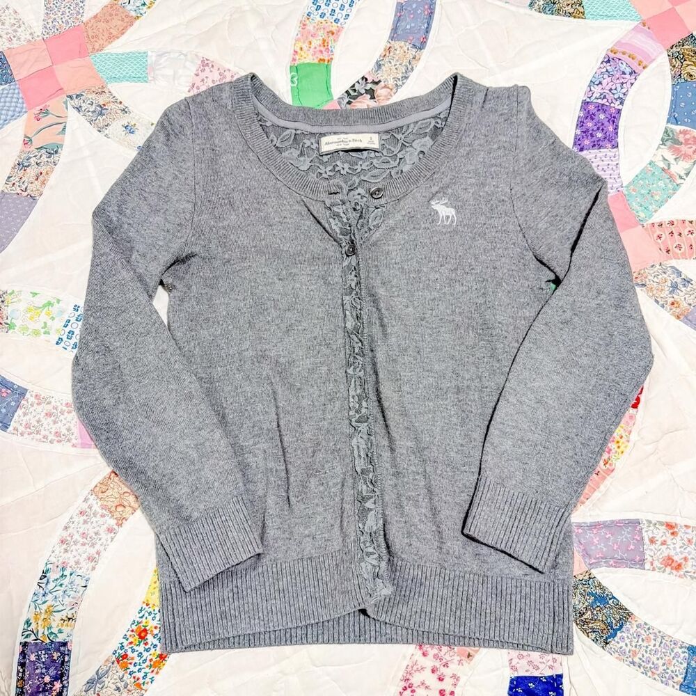 Abercrombie and fitch y2k lace cardigan
